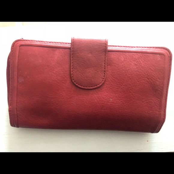 Rolfs Handbags - Rolfs Red Leather Wallet